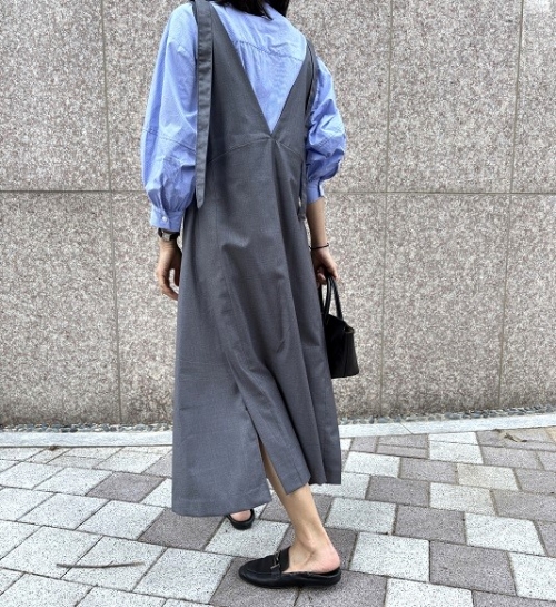 레멜 슬릿 원피스(2color)