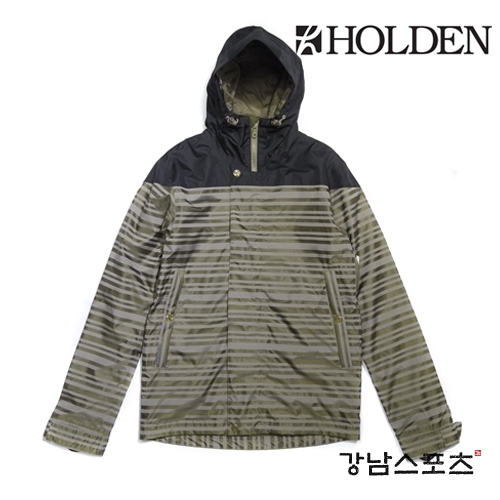 이월 HOLDEN MENS LEEDS JACKET OLIVE STRIPED ( 홀덴 남성용 스노우보드복 다운 쟈켓 상의 보드쟈켓)