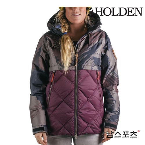 이월 HOLDEN WOMENS AYA JACKET DOWN JACKET BURGUNDY CAMO ( 홀덴 여성용 스노우보드복 상의 보드쟈켓)