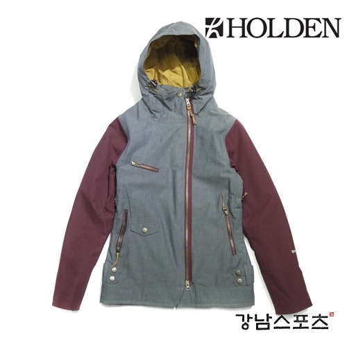 이월 HOLDEN WOMENS MOTO JACKET BURGUNDY GREY ( 홀덴 여성용 스노우보드복 상의 보드쟈켓)