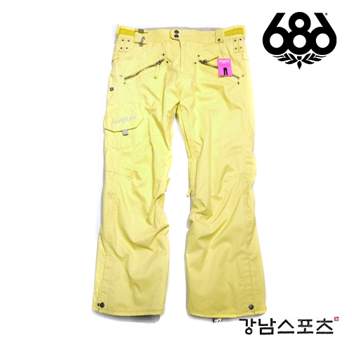 이월 686 WOMENS SMARTY LOWRISE PANTS YELLOW ( 육팔육 여성용 스노우보드복 바지 팬츠 하의 보드팬츠)