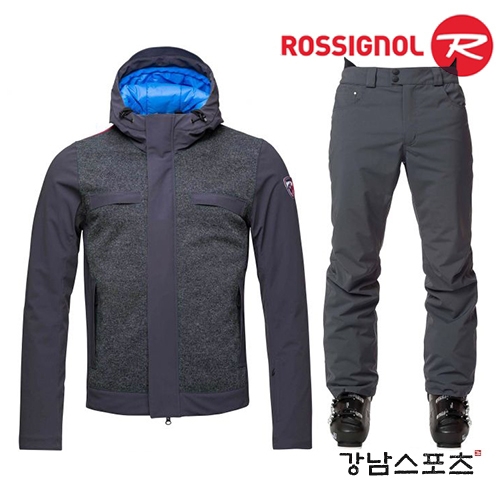 로시놀 스키복 상하세트 (ROSSIGNOL CINETIC D GREY)