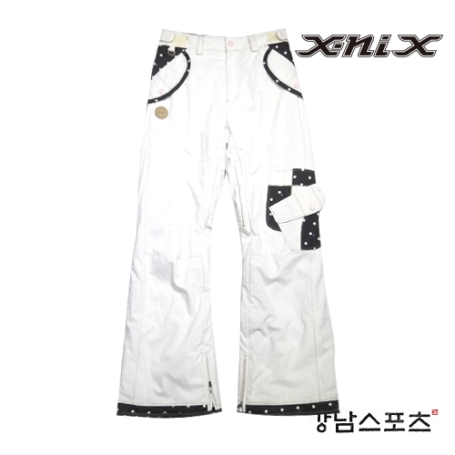 이월 XNIX SWEETRIBBON SNOWBOARD PANTS WHT (엑스닉스 스노우보드 팬츠)