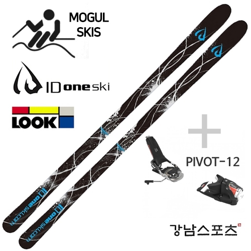 아이디원 모굴스키 SG블랙 + 룩 피봇 12 턴테이블 바인딩 세트 ( 1819 IDONE MR-SG BLACK MOGUL SKI + LOOK PIVOT 12 BINDING SET )