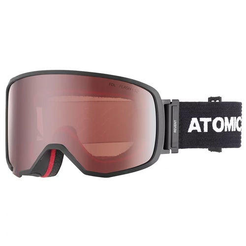 아토믹 스키고글 (ATOMIC REVENT L FLD OTG BLK GOGGLE)