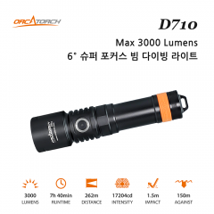 오르카토치 D710 3000Lumens