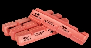 [브레이크패드] COLE Pink Pad  핑크패드 - 자전거 1대분 / 카본휠전용 브레이크패드