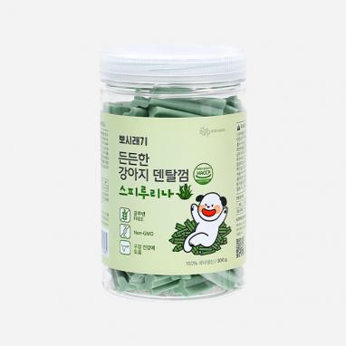 뽀시래기 든든한 강아지 구강케어 덴탈껌 스피루리나 300g