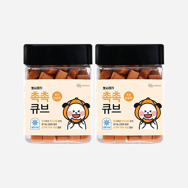 뽀시래기 촉촉큐브 단호박 180g 2개세트