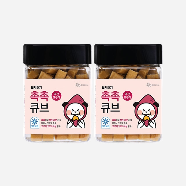 뽀시래기 촉촉큐브 고구마 180g 2개세트
