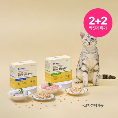 (2+2) 닥터뉴토 올라이즈 고양이 원데이 멀티 솔루션 트릿 골라담기
