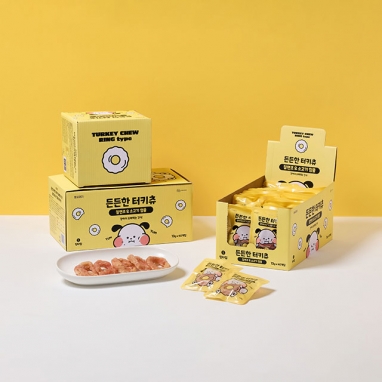 뽀시래기 든든한 터키츄 칠면조&소고기 힘줄 링/본타입 택 1