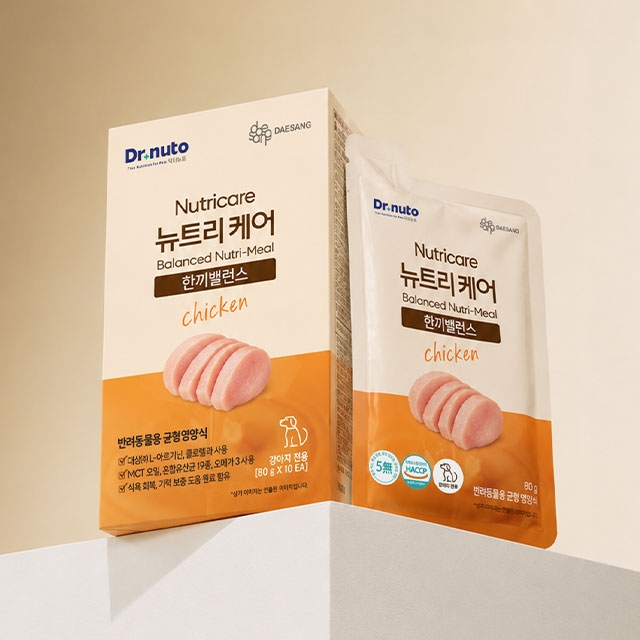 [NEW] 닥터뉴토 뉴트리케어 한끼밸런스 치킨 강아지 80g 10개입 / 20개입 택 1