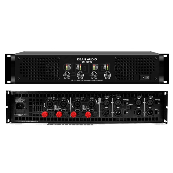 DEAN AUDIO SR-4300D 4채널 멀티출력 파워앰프 300W