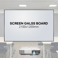 스크린유리칠판/빔프로젝터 스크린 겸용 프로빔글래스보드 (2100x1200mm) V2112