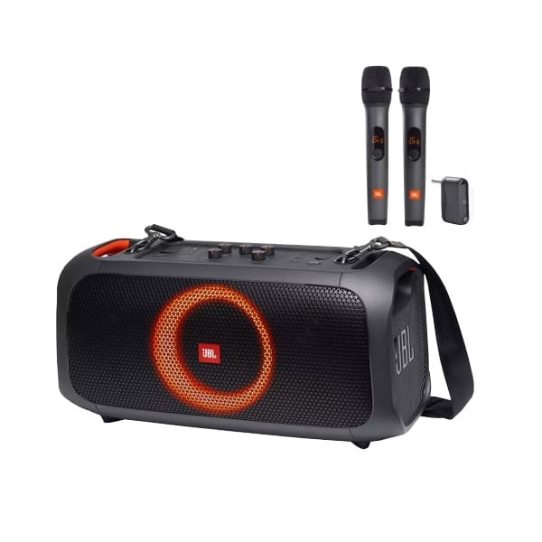 JBL PARTYBOX ON THE GO 온더고 블루투스 스피커 + 2채널 무선마이크 AS3