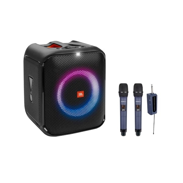 JBL PARTYBOX ENCORE ESSENTIAL 파티박스 앙코르 에센셜 블루투스 스피커 + BEMAX 2채널 무선마이크 BXM-J942