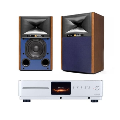 JBL 4309 스튜디오 모니터 월넛 + 오디오랩 옴니아 올인원 앰프