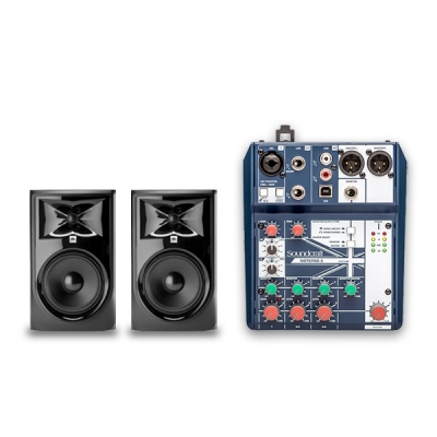 JBL 308P MKII 모니터 스피커 Notepad-5 믹서 패키지