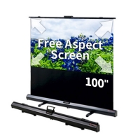 그랜드뷰 유압식이동형 GXP-100F 100인치 이동용 휴대용 스크린 자유로운 화면비율
