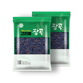 고인돌잡곡 국내산 찰흑미 흑미쌀 1kg+1kg