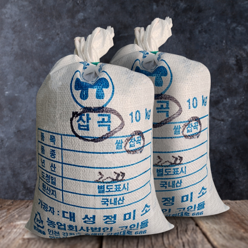 고인돌잡곡 국내산 검정쌀 깐찰흑미 20kg(10kg_10kg)