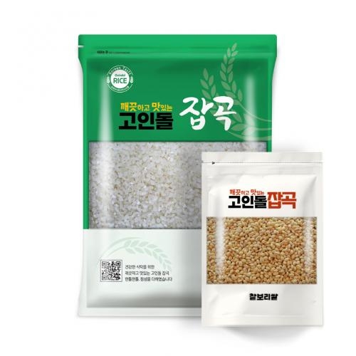 고인돌 쌀3kg 고시히카리 강화섬쌀 찰보리200g증정