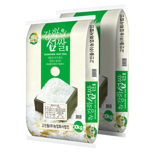고인돌 쌀20kg(10kg+10kg) 강화섬쌀 백미