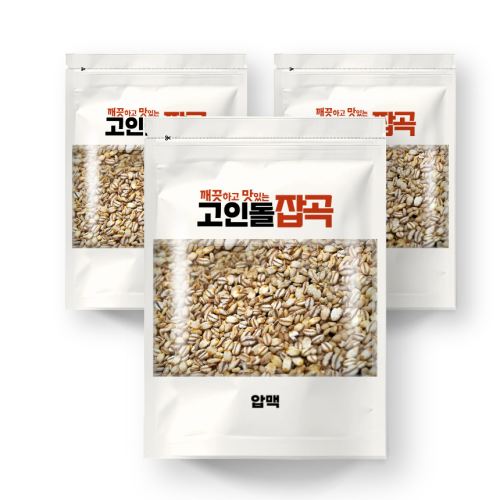25년산 고인돌잡곡 압맥 1.5kg(500gx3개) 국내산잡곡
