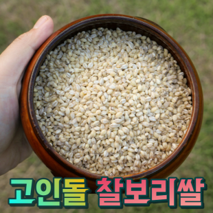 25년산 고인돌잡곡 국내산 찰보리쌀 찰보리 4kg