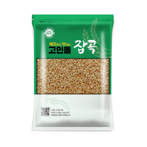 25년산 고인돌잡곡 국내산 찰보리쌀 찰보리 4kg