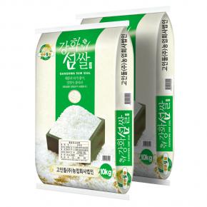 고인돌 강화섬쌀 찹쌀20kg(10kg+10kg) 고구마밭 체험권 증정