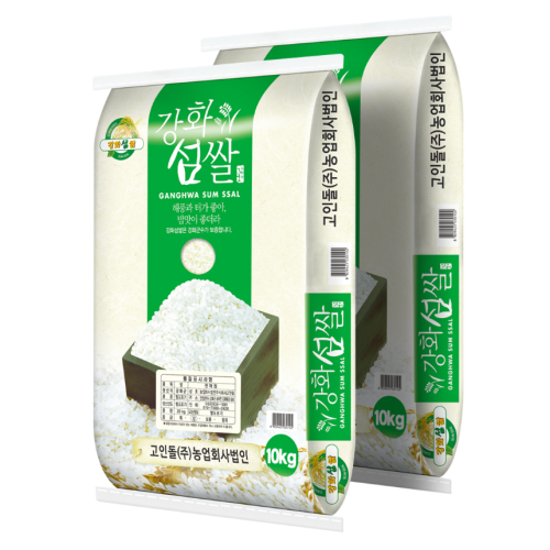 고인돌 강화섬쌀 찹쌀20kg(10kg+10kg) 무거리100g 증정_정미소직판