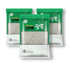 고인돌 못난이쌀 고급싸래기 A급싸래기 밥용 떡용 막걸리용_싸래기쌀 3kg (1kg 3개)