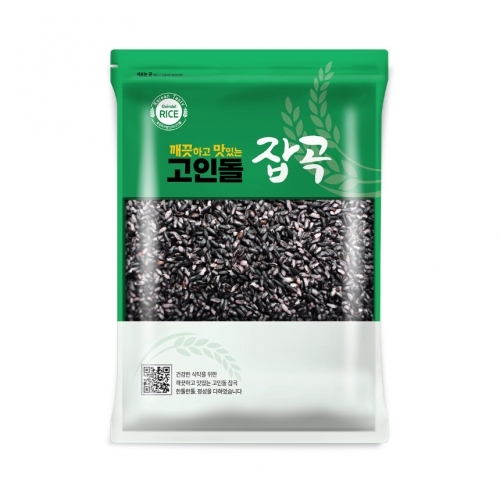 고인돌잡곡 강화산 김성호 깐찰흑미 깐흑미 깐검정쌀 1kg