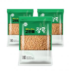 고인돌잡곡 엠머밀 고대곡물 슈퍼푸드 수입산 3kg (1kg 3개)