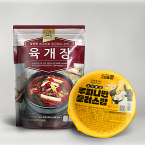 고인돌 든든한한끼 루피니빈즉석밥 육개장 세트 (즉석밥 2개 x 육개장 1개)