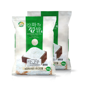 25년햅쌀 고인돌 강화섬쌀 고봉환 누룽지쌀 8kg(4kg 2개)