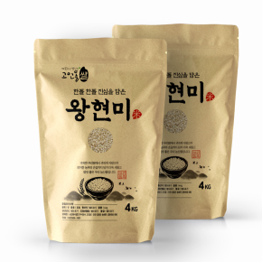 알이 굵은 상급 현미_왕현미 4kg+4kg