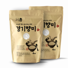 쌀8kg(4kg 2개) 경기향미 국내산 누룽지향쌀