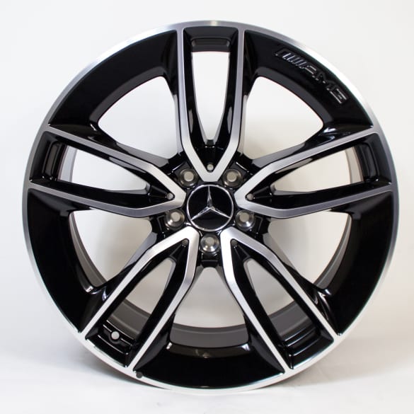 AMG 20 inch rim set CLS C257 5-double-spoke-wheel black genuine Mercedes-Benz