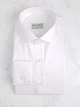 WIDE HERRINGBONE DRESS SHIRT