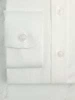 WHITE PINPOINT COTTON SHIRT (model pics available)