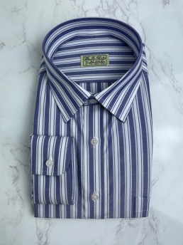 OXFORD BLUE DOUBLE STRIPES