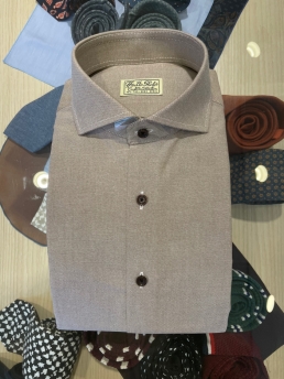 LIGHT BROWN OXFORD SHIRT