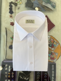 SUMMER WHITE LINEN-LIKE SHIRT