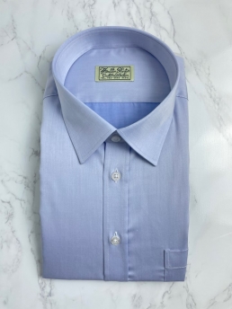 LIGHT BLUE SATIN MIX SHIRT