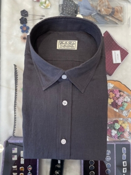 CHARCOAL LINEN SHIRT