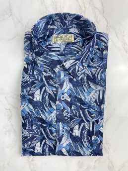 SUMMER BLUE HAWAIIAN SHIRT