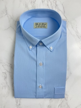 LIGHT BLUE DIAMOND PATTERN SHIRT